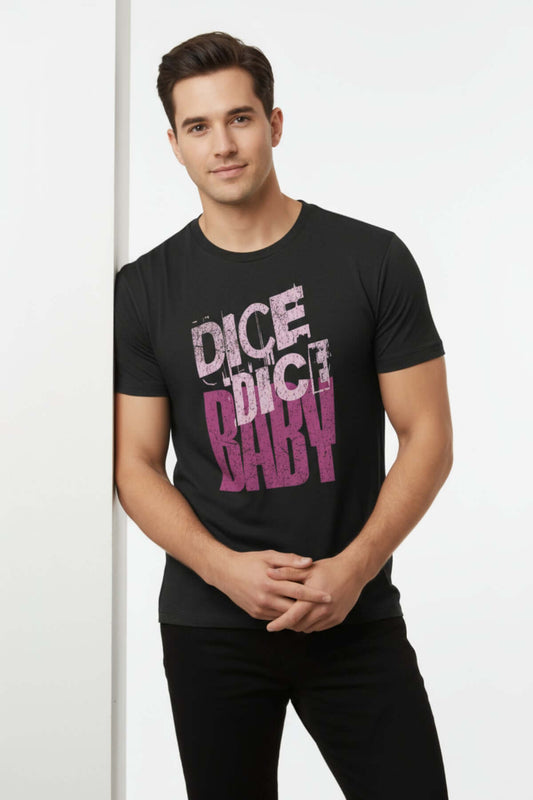 Dice Dice Baby _ Retro Pop Typography Pink