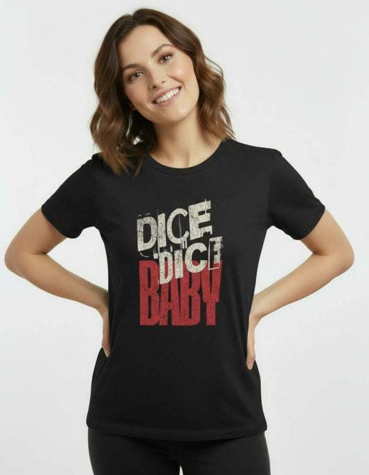 Dice Dice Baby _ Retro Pop Typography Red