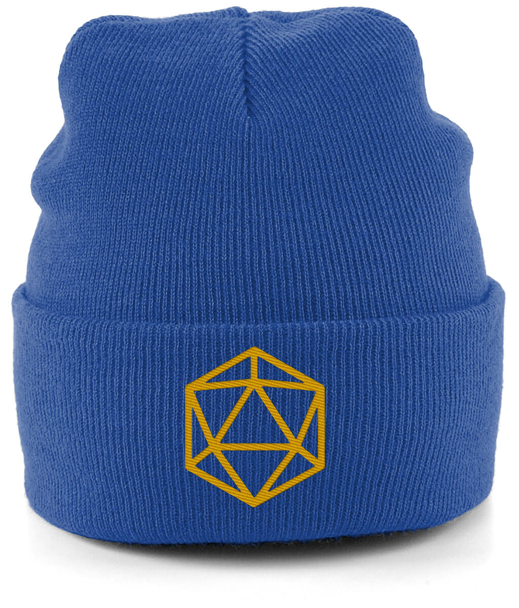 Kids’ Cuffed Beanie - Yellow Embroidery
