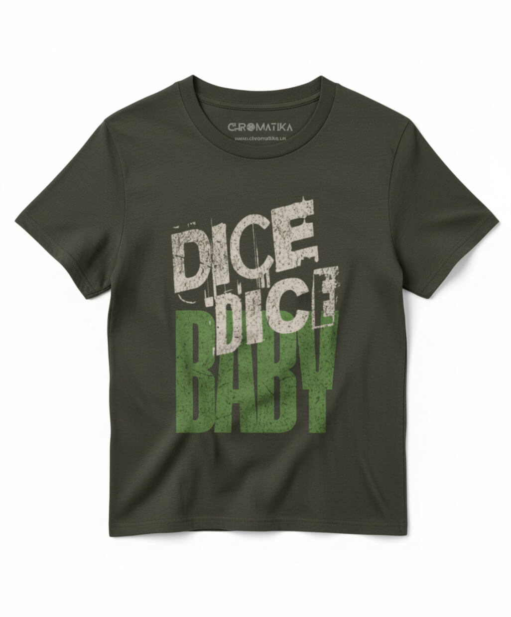Dice Dice Baby _ Retro Pop Typography Green