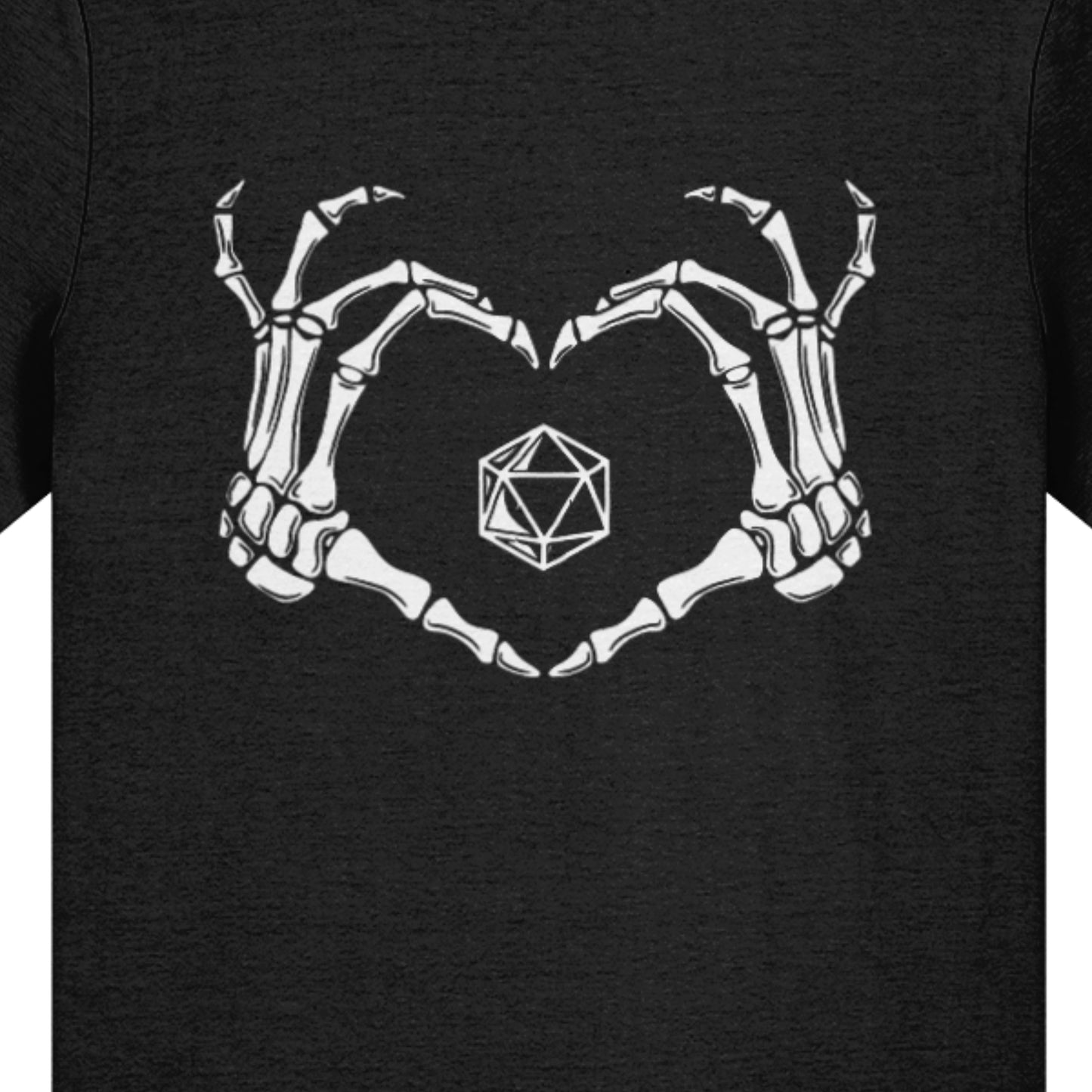 Critical Heart Skeleton Dice