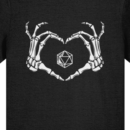 Critical Heart Skeleton Dice