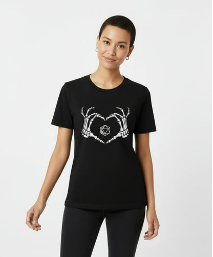 Critical Heart Skeleton Dice