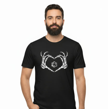 Critical Heart Skeleton Dice