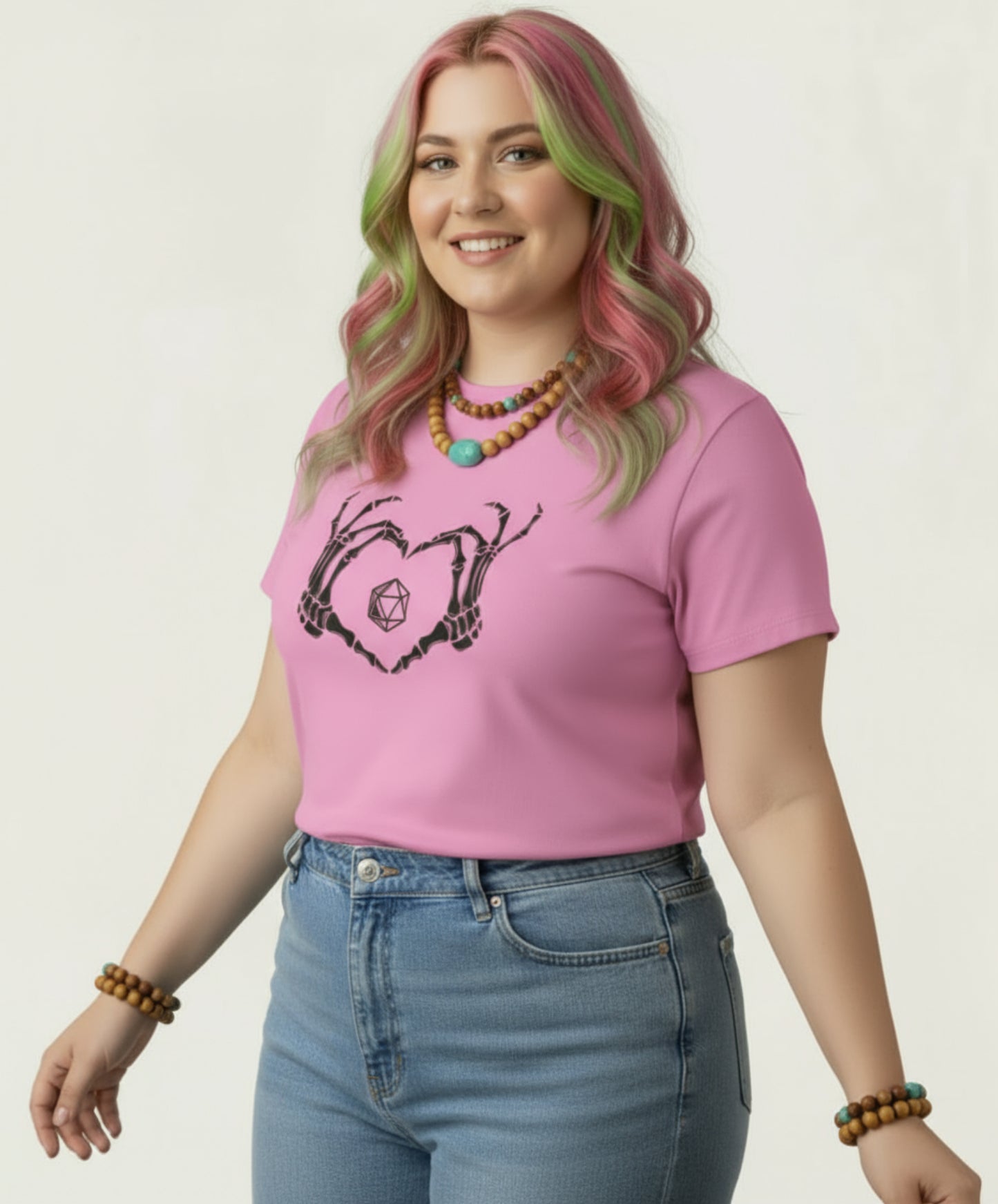 Critical Heart Skeleton Dice