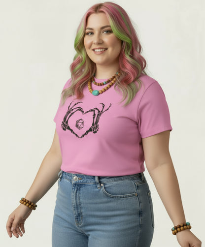 Critical Heart Skeleton Dice