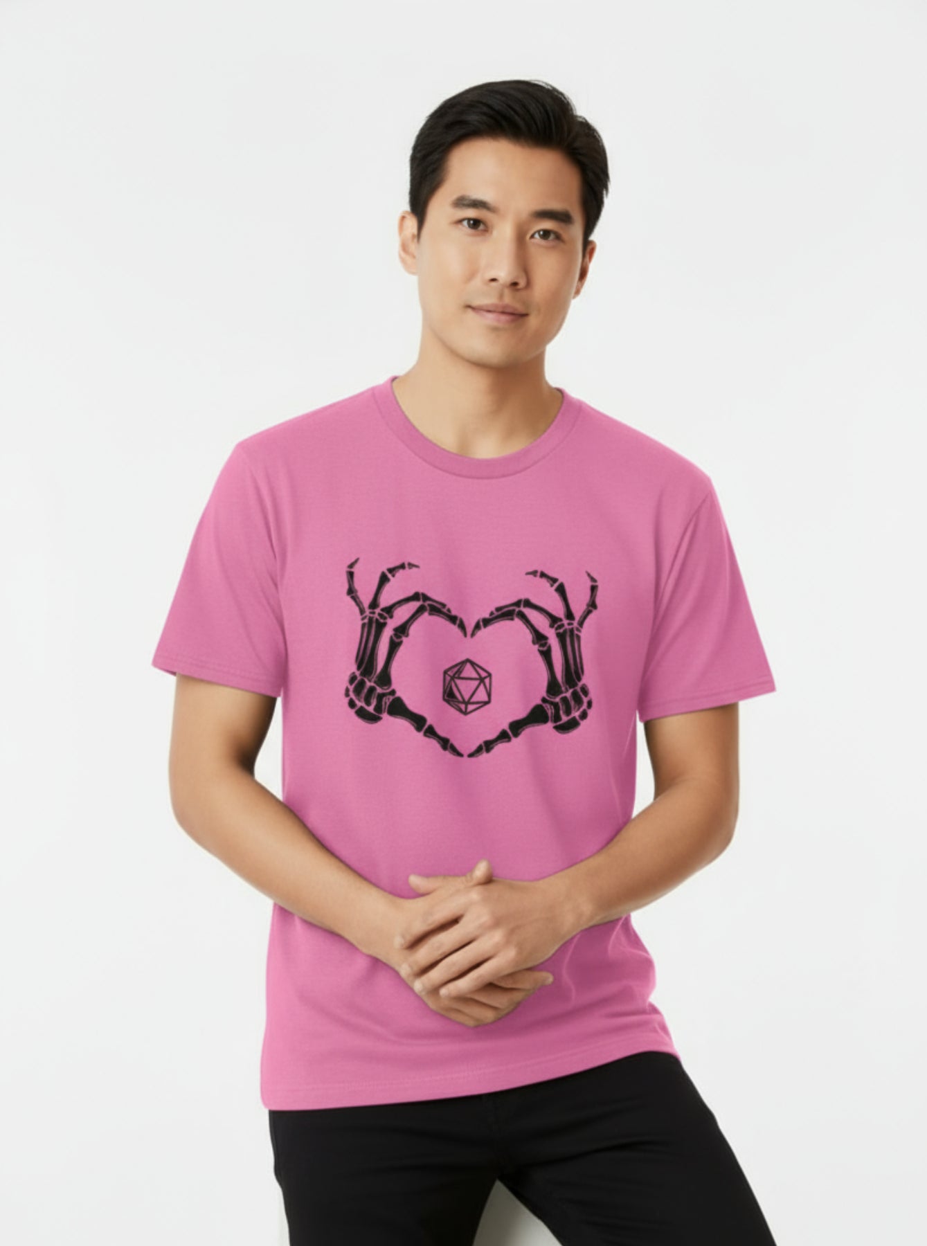 Critical Heart Skeleton Dice