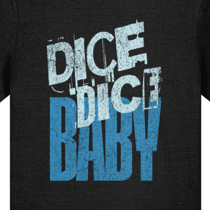 Dice Dice Baby _ Retro Pop Typography Blue