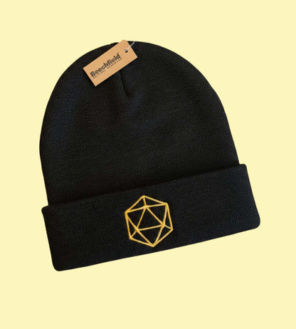 Kids’ Cuffed Beanie - Yellow Embroidery