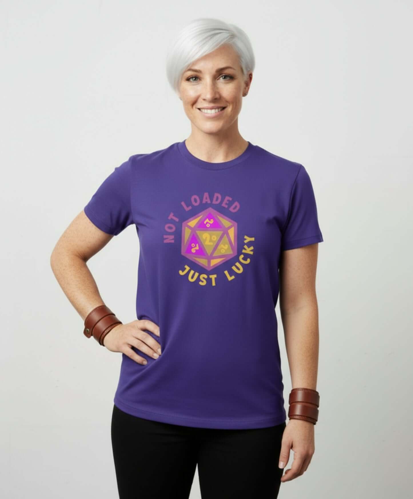 Not loaded just lucky _ Purple