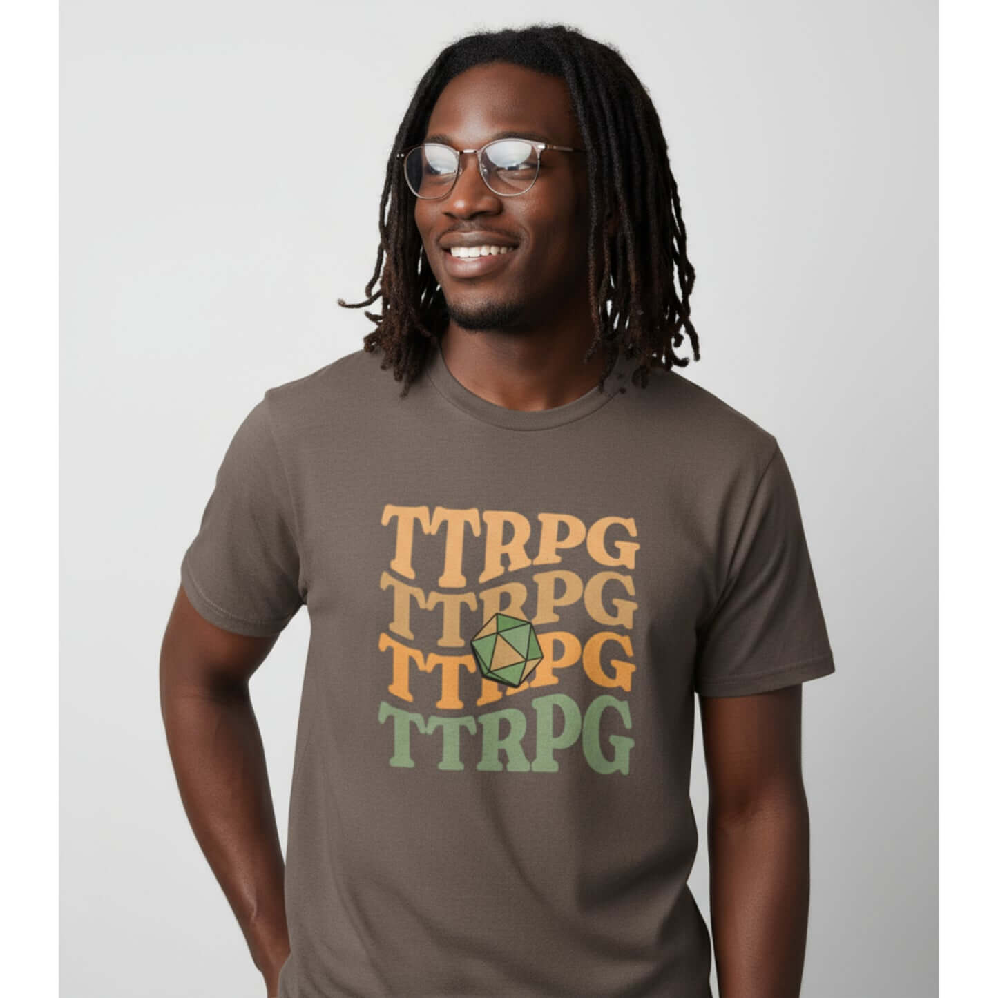 Stacked TTRPG Tee Earth and Colour Pop Editions