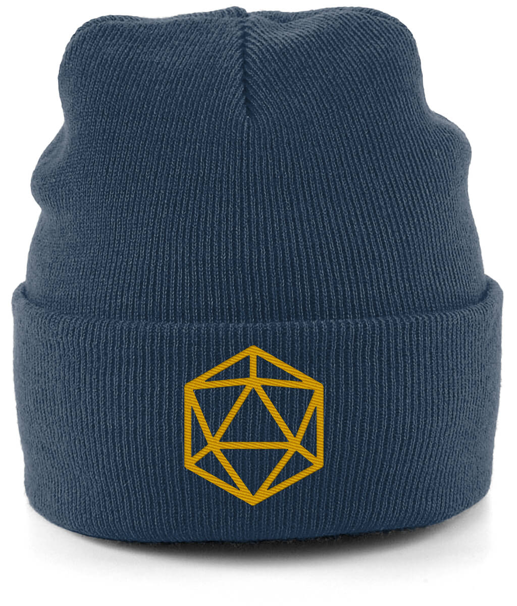 Kids’ Cuffed Beanie - Yellow Embroidery