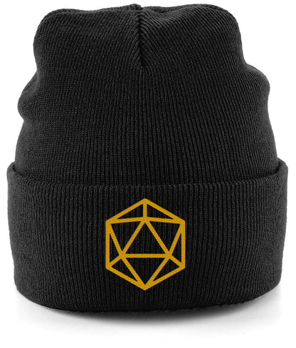 Kids’ Cuffed Beanie - Yellow Embroidery