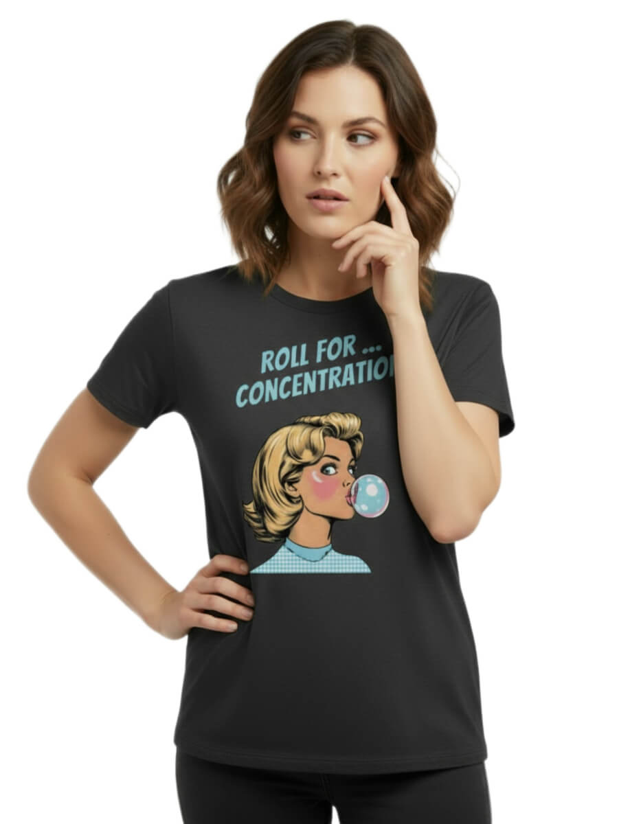 Roll for Concentration Retro Comic