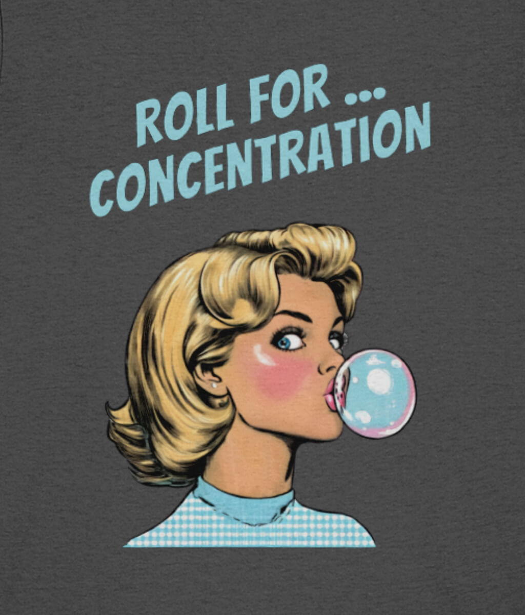 Roll for Concentration Retro Comic