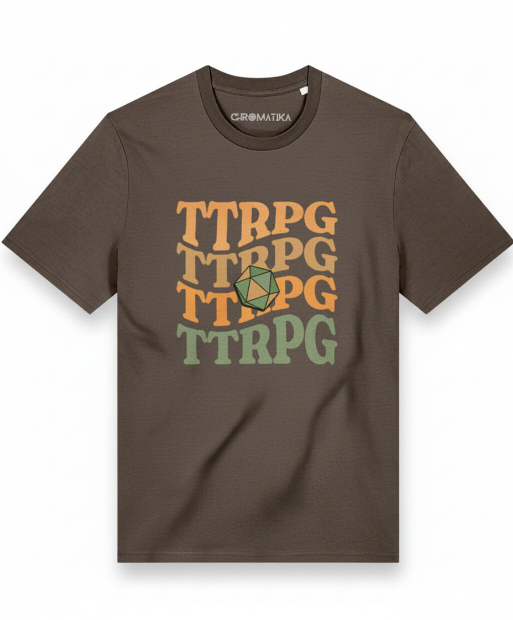 Stacked TTRPG Tee Earth and Colour Pop Editions