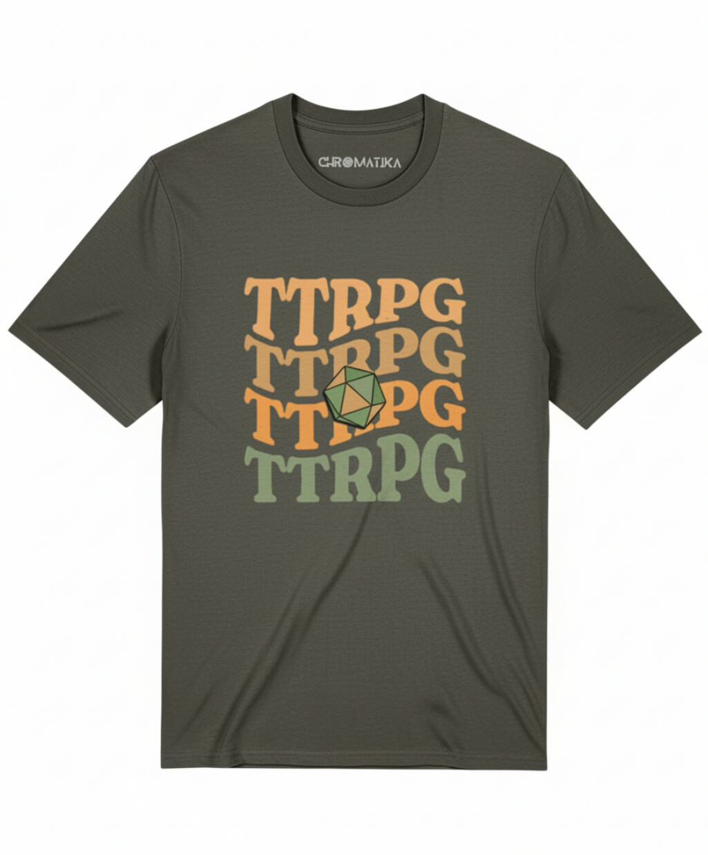 Stacked TTRPG Tee Earth and Colour Pop Editions