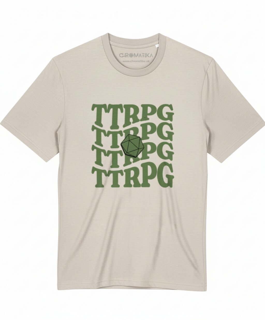 Stacked TTRPG Tee Earth and Colour Pop Editions