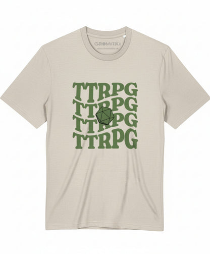 Stacked TTRPG Tee Earth and Colour Pop Editions