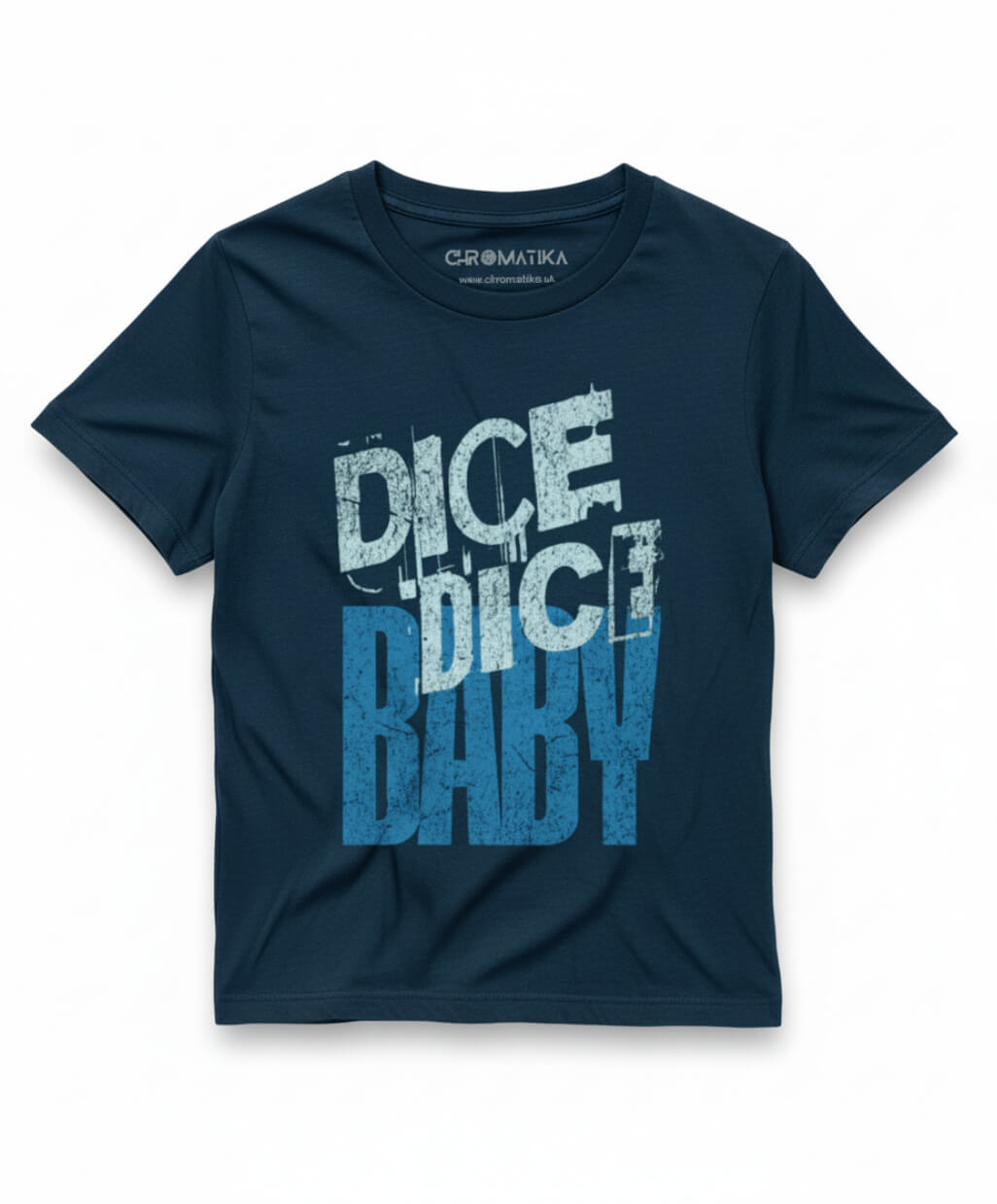 Dice Dice Baby _ Retro Pop Typography Blue
