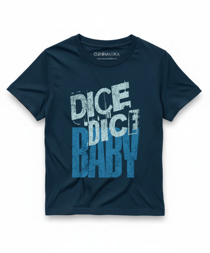 Dice Dice Baby _ Retro Pop Typography Blue