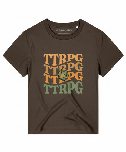 Stacked TTRPG Tee Earth and Colour Pop Editions