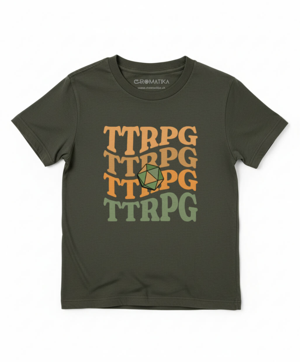 Stacked TTRPG Tee Earth and Colour Pop Editions