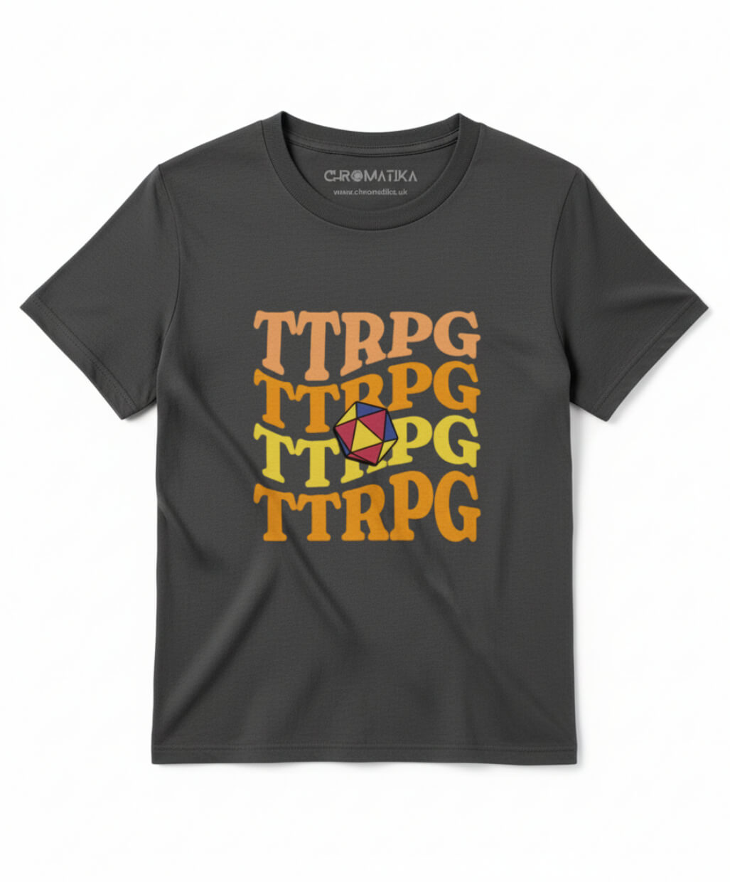 Stacked TTRPG Tee Earth and Colour Pop Editions