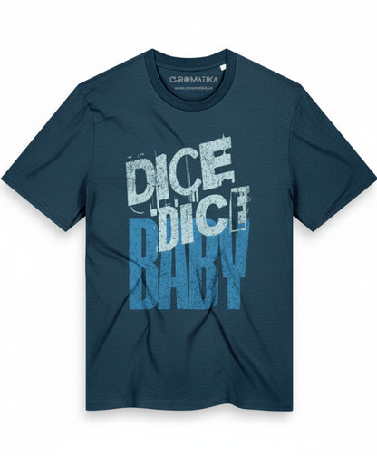 Dice Dice Baby _ Retro Pop Typography Blue