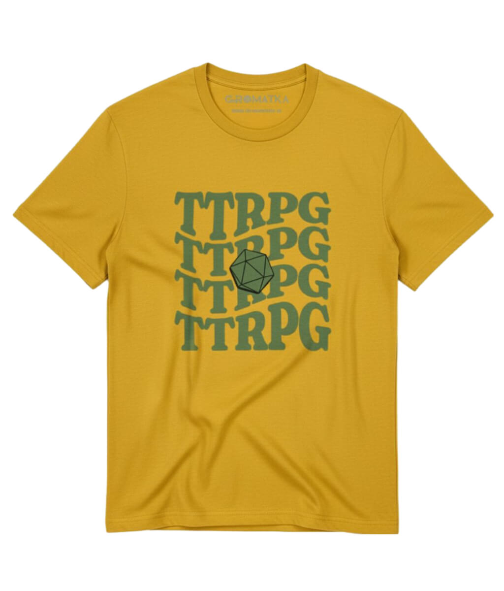 Stacked TTRPG Tee Earth and Colour Pop Editions